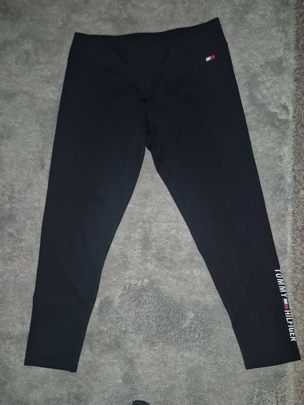 EUC Womens Tommy Hilfiger Black Leggings, Size XL